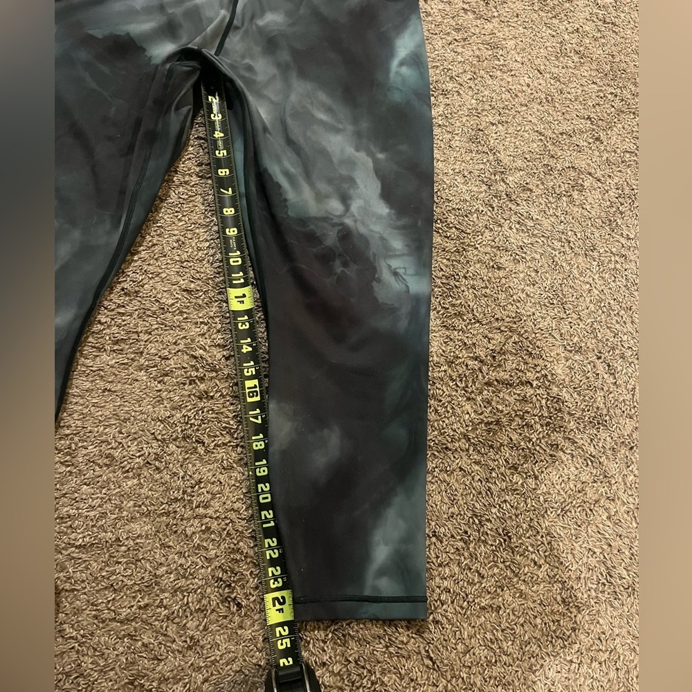 Athleta Women's Elevation Printed 7/8 Tight Green Marble - Picture 7 of 8